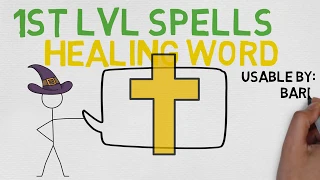 1st Level Spell Healing Word 5E