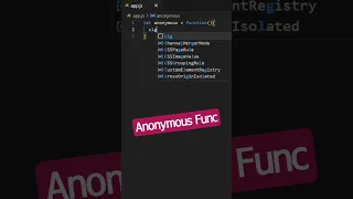 Anonymous Function In JS