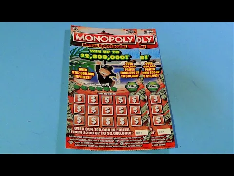 Download MP3 SOOD 629: TWO $10 MONOPOLY BONUS SPECTACULAR Florida Lottery Scratch Tickets