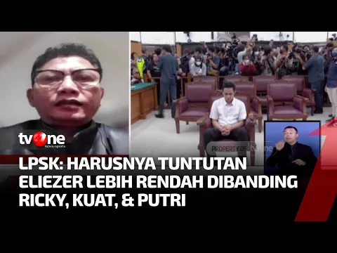 Menyoroti Tuntutan Eliezer, LPSK: Mendapat Jubah Tanpa Reward