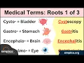 Medical Terminology MADE EASY Root Words Nursing Students Coding