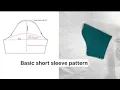Easiest short sleeve pattern How to draft and cut a short sleeve pattern beginners friendly