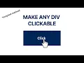 How to Make a Div Clickable with Simple JavaScript frontenddude