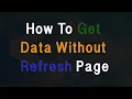 Fetch data from database without refresh page