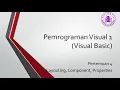 Pemrograman Visual 1 Visual Basic - Pertemuan 4