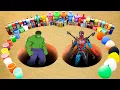 Download Lagu Hulk vs Venomized Spiderman pit \u0026 Toothpaste Eruption from Balloons of Coca Cola, Fanta vs Mentos