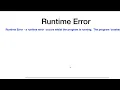 Tutorial 10 Python Programming - Errors in Programming