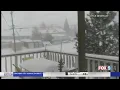 Snow Covers Big Bear Parts Of Southern California