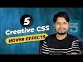 5 Creative CSS Hover Effects for Buttons Menus CSS Tricks in Hindi CodeWise