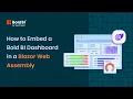 How to Embed a Dashboard in Blazor WebAssembly App Bold BI