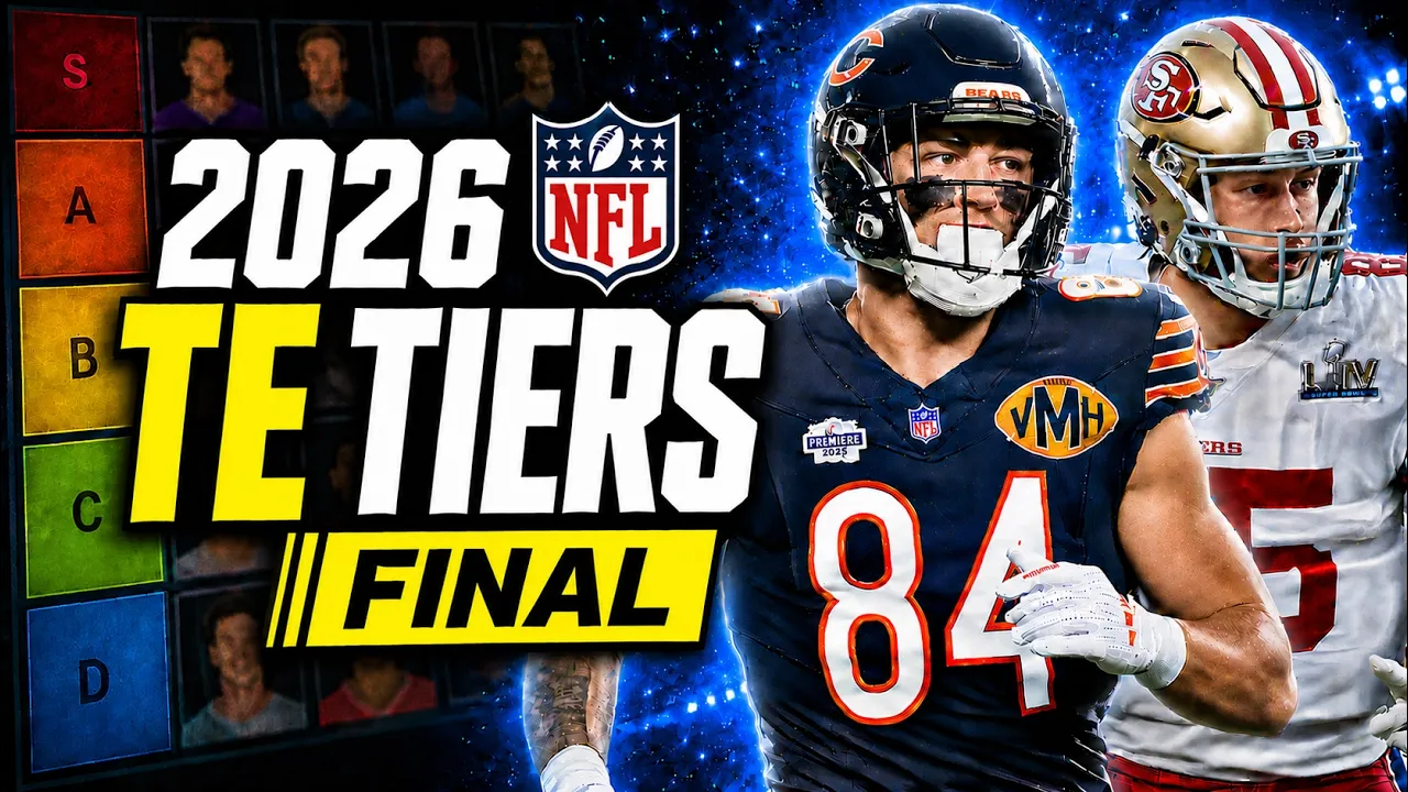 The Ultimate TE Rankings for 2026 Fantasy Football artwork