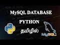 Python - MySQL Database CRUD Operations Tamil