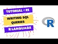 SQLDF Writing SQL Queries in R language
