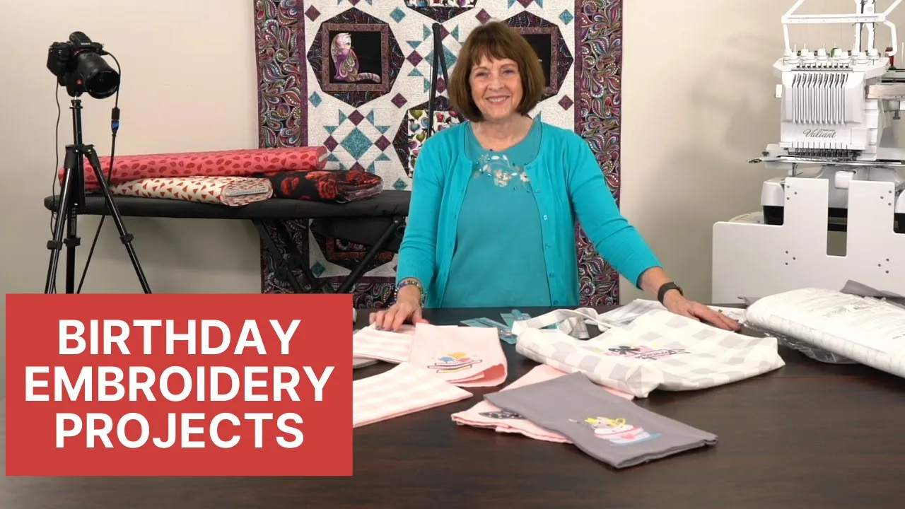 Embroider a tote-bag full of Birthday Wishes - An OESD Embroidery Collection - By LindaZs