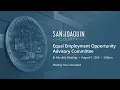 SJC Equal Employment Opportunity Advisory Committee Bi-Monthly Meeting August 5 2026