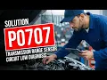 How To Fix P0707 Obd Ii Error Code - Transmission Range Sensor Circuit Low Diagnosis
