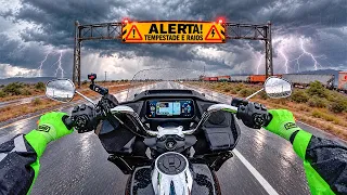 PASSAMOS POR UMA TEMPESTADE DE MOTO NA ROTA 66