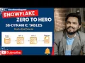 - Master Snowflake Dynamic Tables End-to-End Tutorial