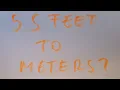 5 5 feet to meters