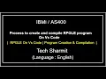 IBMi AS400 - RPGLE program creation and compilation on Vs code in English Vs Code on Ibmi rpg