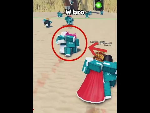 Bacon got attacked in squidgame red green light #roblox#shorts
