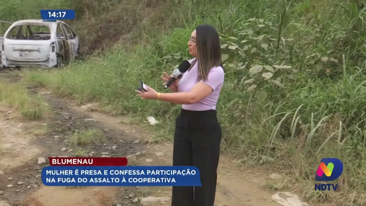 Blumenau: mulher é presa e confessa participação na fuga do assalto à cooperativa