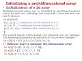 ARRAYS C Multidimensional Arrays