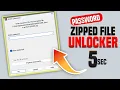 Unlock any Passworded ZIP file in 5 secconds | Recover ZIP File Password / How To Crack ZIP files.