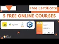 5 Free Online Courses with Certificates LetsUpgrade Free Courses