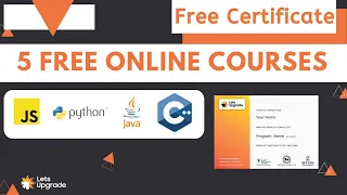 5 Free Online Courses with Certificates LetsUpgrade Free Courses