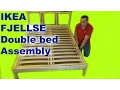 IKEA FJELLSE Double Bed Frame Assembly with LUROY slatted bed base