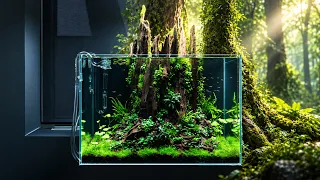 Building a TREE TRUNK AQUASCAPE from Scratch