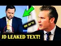 VANCE Text Leak Ends HEGSETH EXPOSES Crime Admission