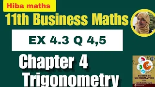 11th business maths exercise 4.3 question 4,5 chapter 4 TN syllabus hiba maths 