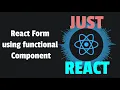 Create React Form using functional component Beginner