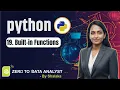Python Built-in Functions Explained abs bin int float input Python Tutorial for Beginners