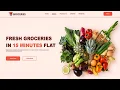 Create Grocery Store Website Using HTML CSS Fast Code