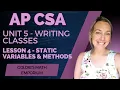 AP CSA - Unit 5 Writing Classes