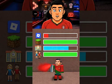 Roblox or Minecraft?! Speed vs Ronaldo! 😱🎮🔥