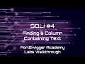 Lab SQLi UNION attack finding a column containing text