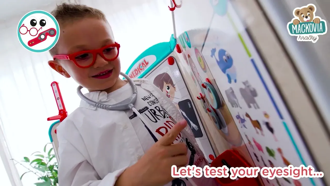 Lekárské vozíky pre deti - Set lekárska ordinácia s anatómiou ľudského tela Doctor's Office Smoby  - 6