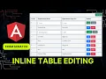 Inline Table Editing Angular 18 Angular Crud with API