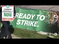 Frontier Airlines pilots picket outside of corporate office in Denver say they are ready to strike