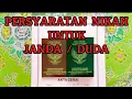 Download Lagu Syarat Nikah Untuk Janda Atau Duda. Persyaratan Nikah Duda atau janda Cerai Hidup Atau Cerai Mati.
