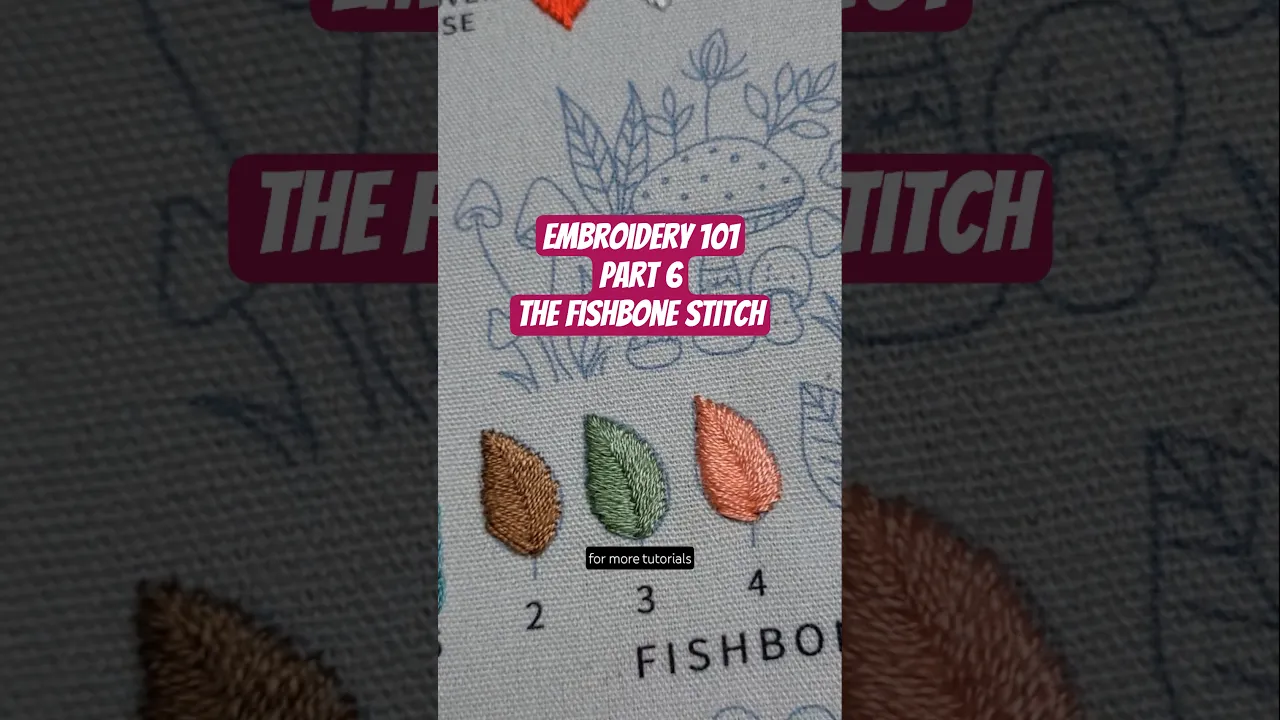 Fishbone stitch