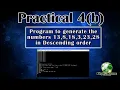 Computer Practical 4 b - Class IX 2021