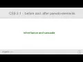 CSS 2 1 - inheritance and cascade cascade and selector specificity