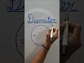 Formule voor de diameter van een cirkel #kennis #wiskunde #wiskundedoormiddelvanjigs #studie #onderwijs #informatie #diameter