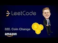 Leetcode 322 Coin Change Java Amazon coding interview question
