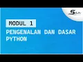 Materi Modul 1 - Pengenalan dan Dasar Python Praktikum Pemrograman Berbasis Objek
